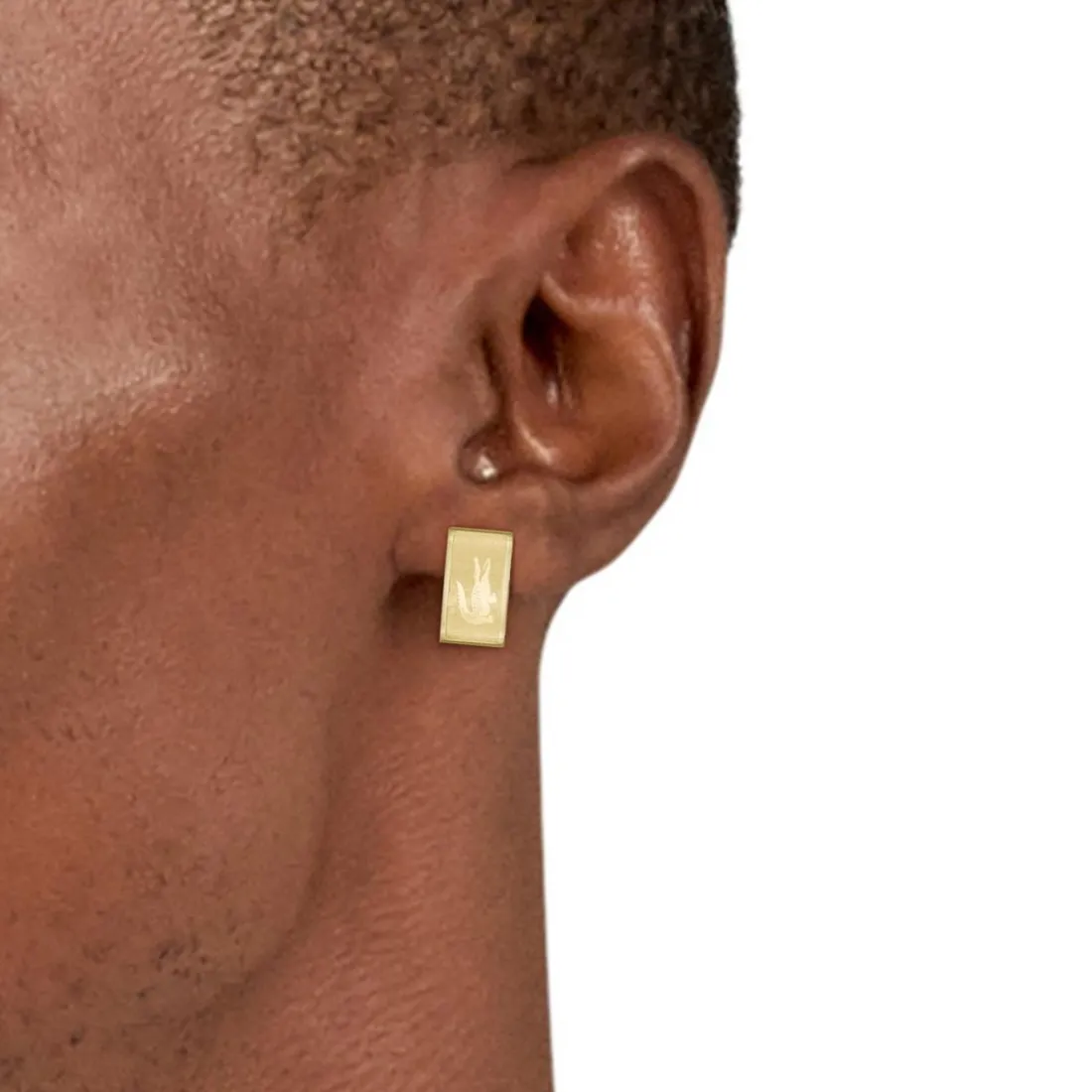 Boucles d'oreilles Homme Lacoste Backhand - 2040436 Acier Doré
