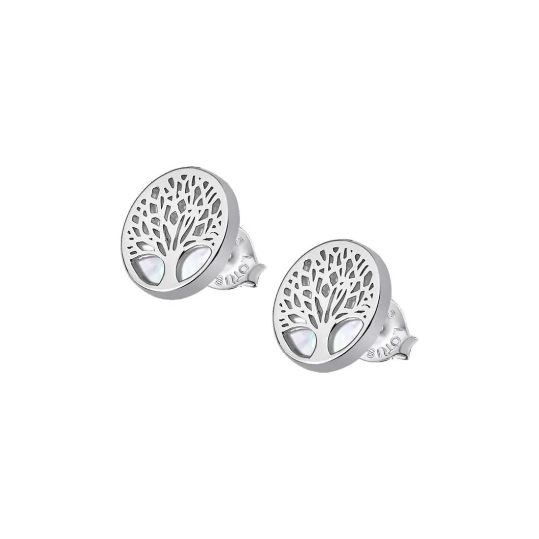 Boucles d'oreilles Lotus Silver TREE OF LIFE LP1678-4-1 - Boucles d'oreilles TREE OF LIFE Argent Lotus Silver