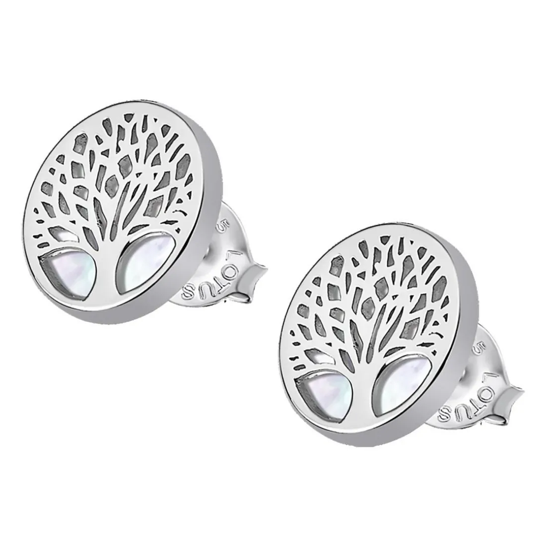 Boucles d'oreilles Lotus Silver TREE OF LIFE LP1678-4-1 - Boucles d'oreilles TREE OF LIFE Argent Lotus Silver