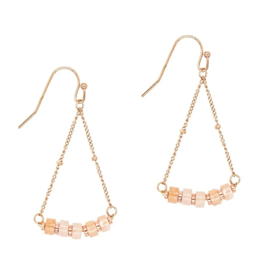 Boucles oreilles Sloya Piana en pierres de Soleil