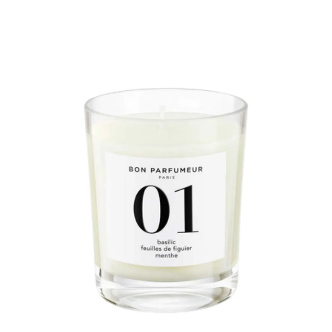 Bougie Parfumée 01 Basilic Feuille de Figuier Menthe