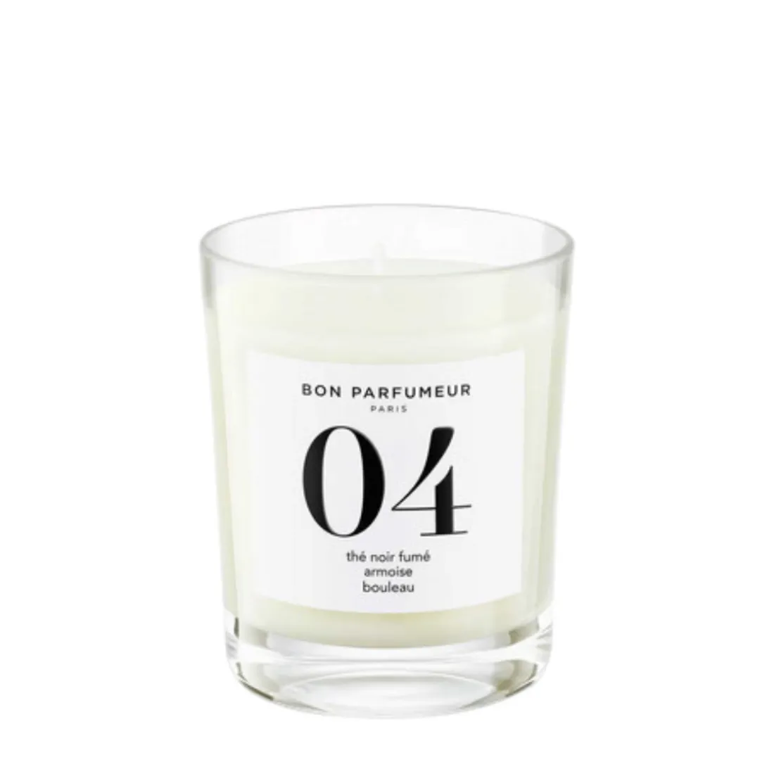 Bougie Parfumée 04 Thé Noir Fumé Armoise Bouleau