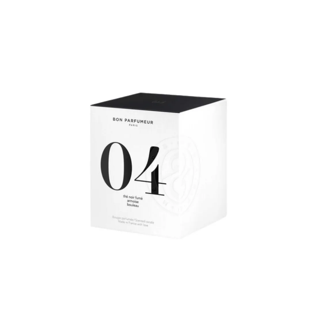 Bougie Parfumée 04 Thé Noir Fumé Armoise Bouleau
