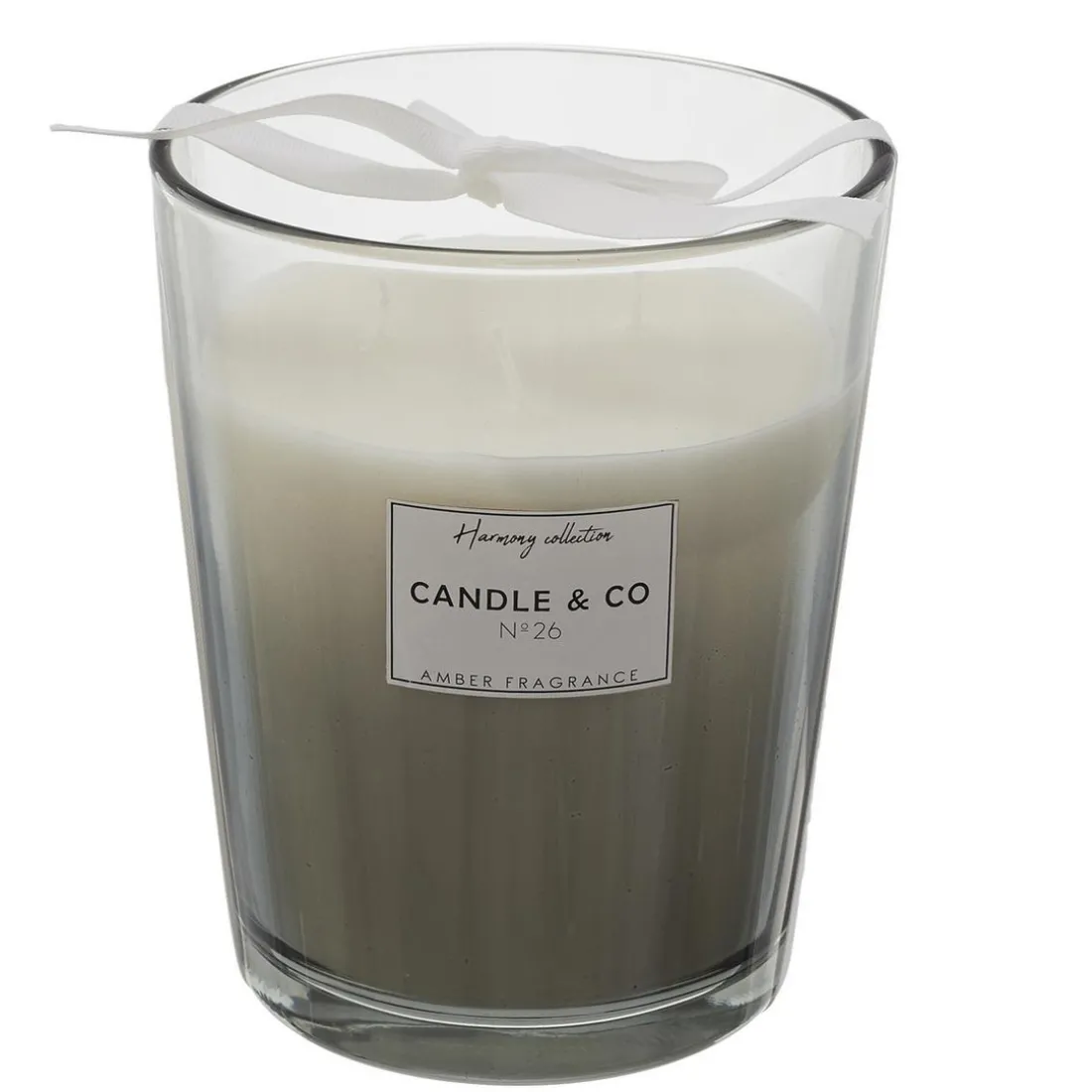 Bougie Parfumée Vase Gris Harmony en verre
