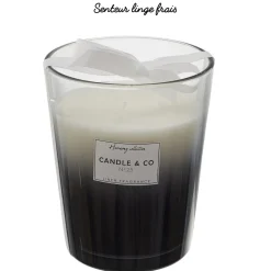 Bougie Parfumée Vase Noir Harmony en verre