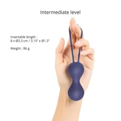 Boules de geisha soft silicone JOIA - MIDNIGHT INDIGO LOVE TO LOVE