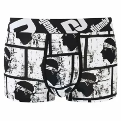 Boxer & shorty homme - Noir en coton