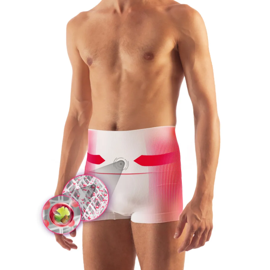 Boxer Ceinture sculptant Minceur homme Blanc Lytess