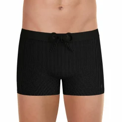 Boxer de bain fibres recyclées noir pour homme