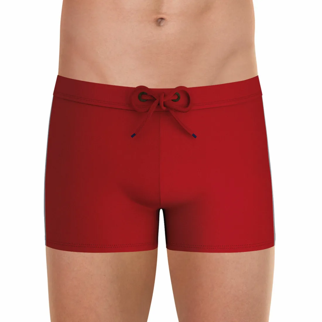 Boxer de bain homme fibres recyclées Fait en France Rouge