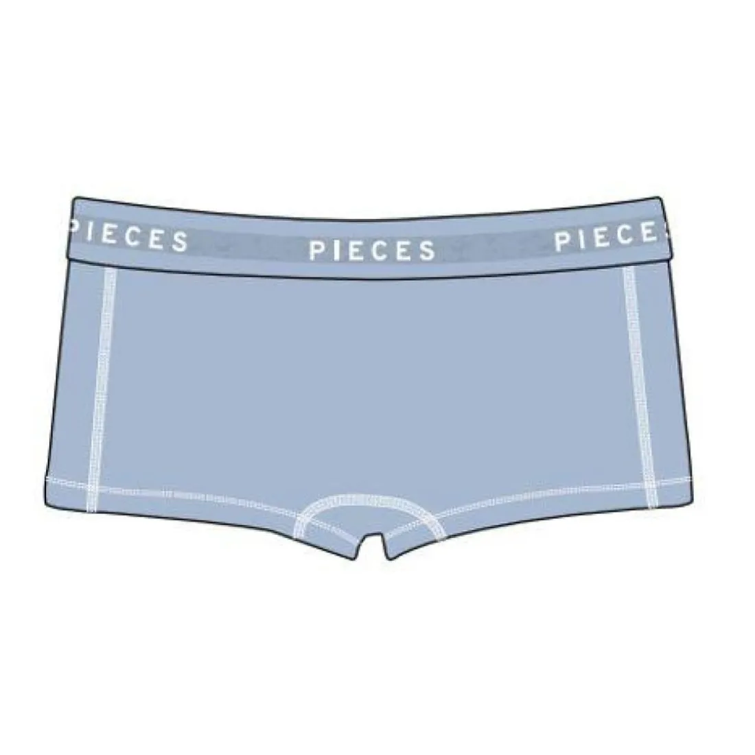 Boxer femme en coton Logo bleu uni Gail