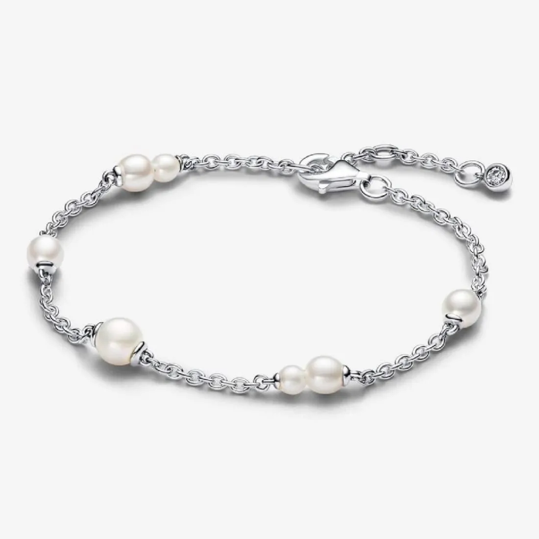 Bracelet femme en argent sterling avec perle et zircone Pandora Timeless
