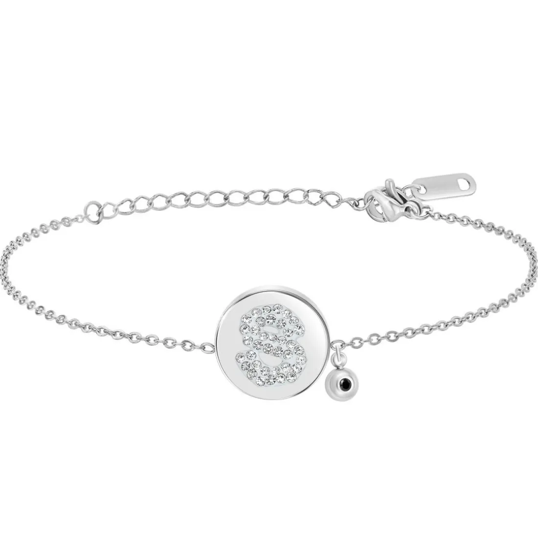 Bracelet Femme So Charm - BD2693-ARGENT-S-DIAMANT - Bracelet Argenté Lettre