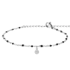 Bracelet Femme So Charm - BD2381-NOIR-DIAMANT - Bracelet Mode Argenté