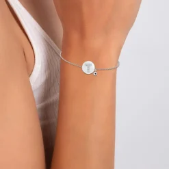 Bracelet Femme So Charm - BD2693-ARGENT-T-DIAMANT - Bracelet Argenté Lettre