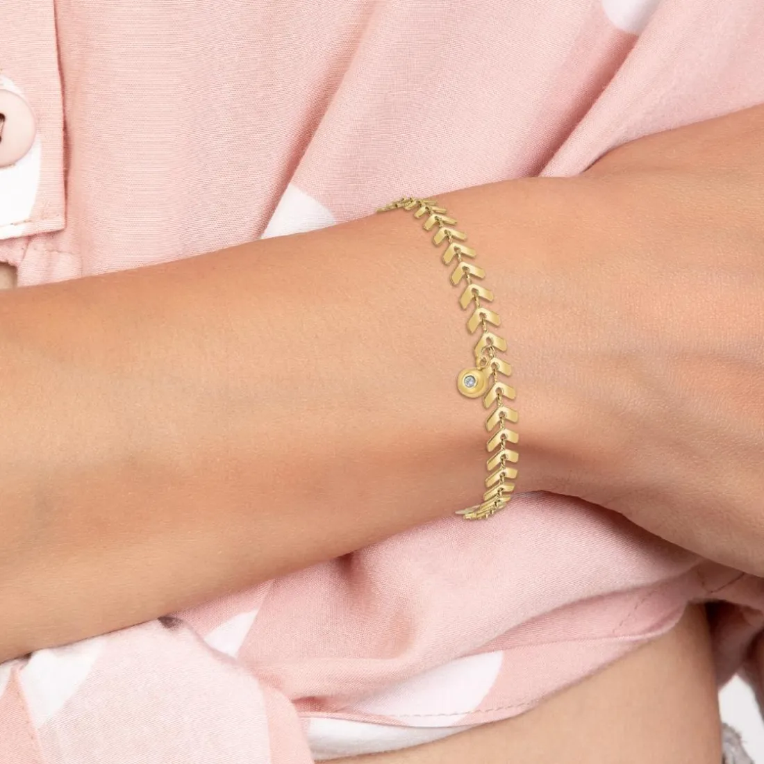 Bracelet Femme So Charm - BD2882-DORE-DIAMANT - Bracelet Mode Doré