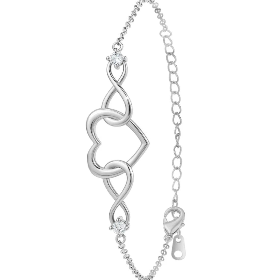 Bracelet Femme So Charm - B4191-ARGENT - Bracelet Coeur Argenté