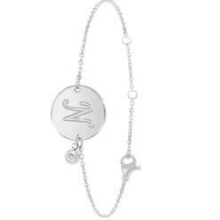 Bracelet Femme So Charm - BD2281-ARGENT-N-DIAMANT - Bracelet Initial Argenté