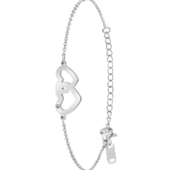 Bracelet Femme So Charm - BD2983-ARGENT-DIAMANT - Bracelet Coeur Argenté