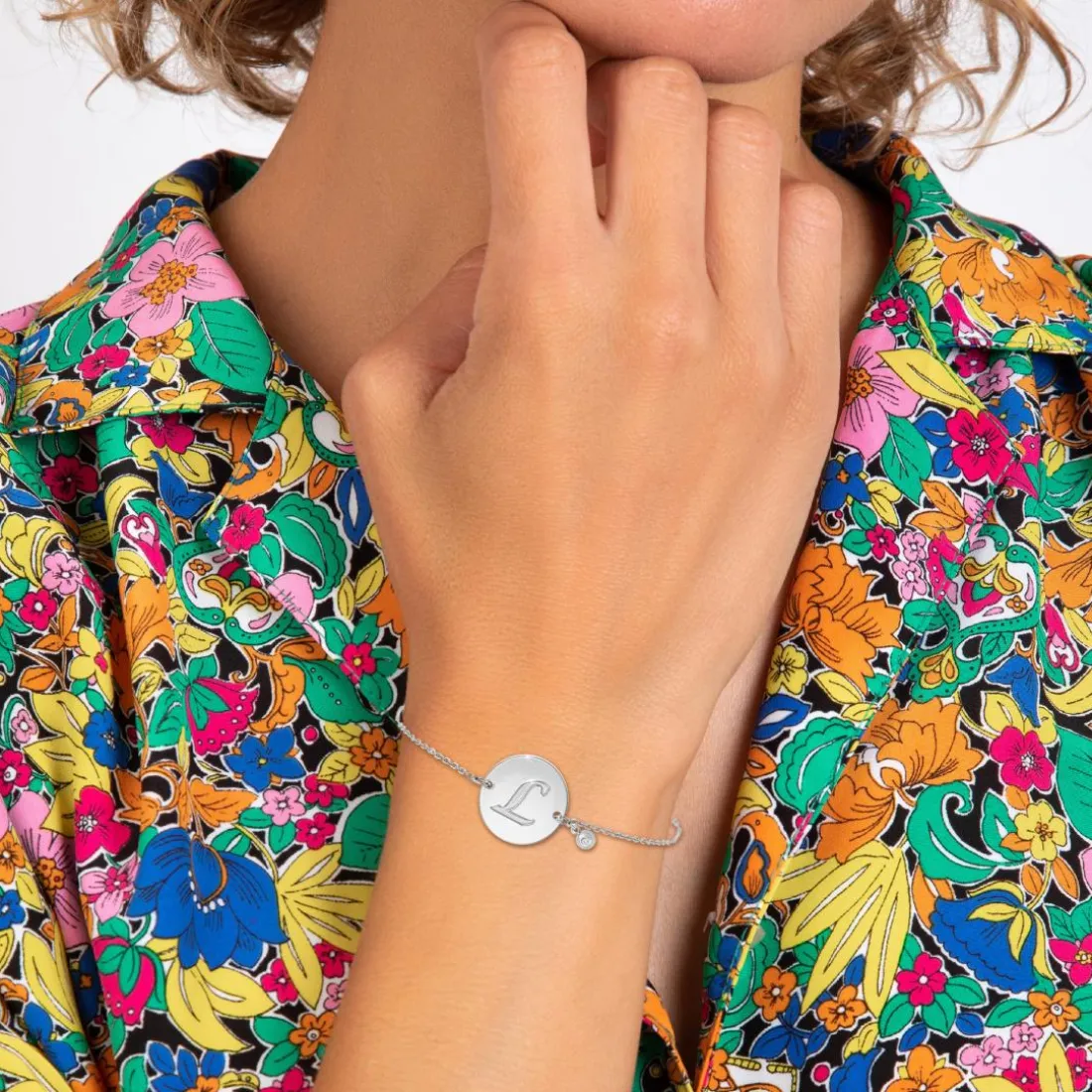 Bracelet Femme So Charm - BD2281-ARGENT-L-DIAMANT - Bracelet Initial Argenté
