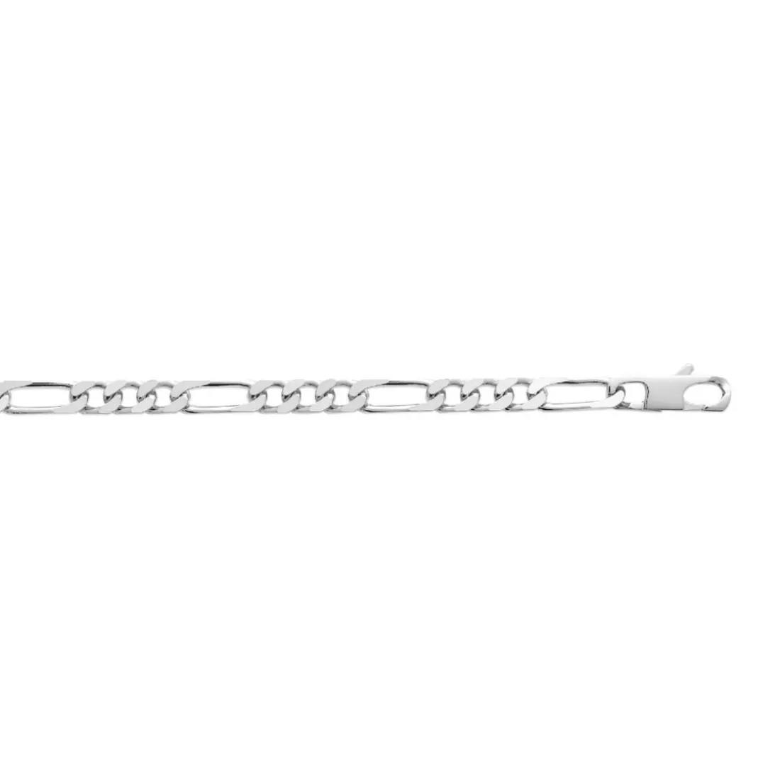 Bracelet Homme Chaine Figaro 1-3 6mm Argent Maison de la Bijouterie Z33Y00YZ