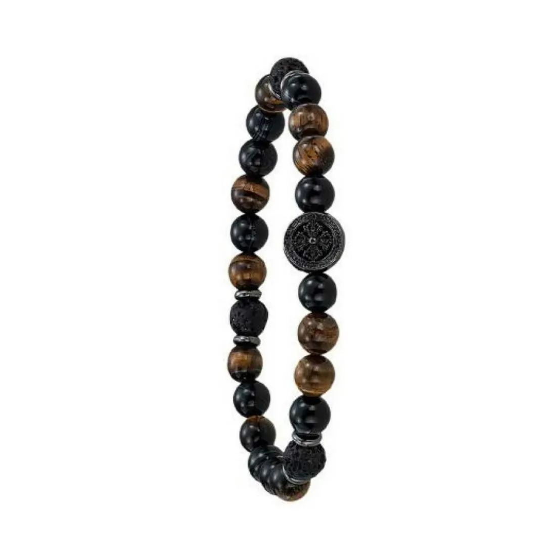 Bracelet Homme Jourdan SU943H - YASUR - Perle marron
