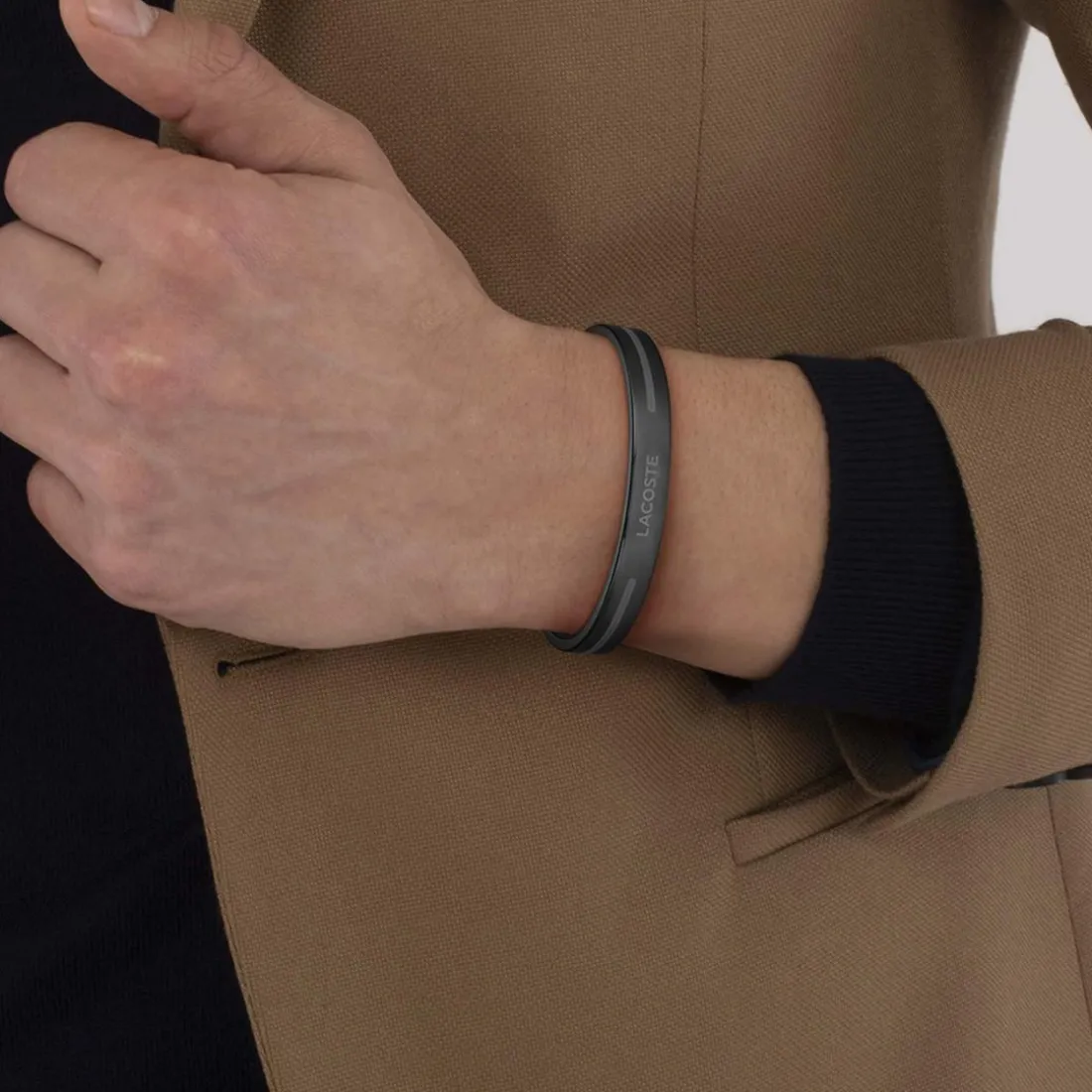 Bracelet Homme Lacoste Adventurer - 2040528 Acier Noir