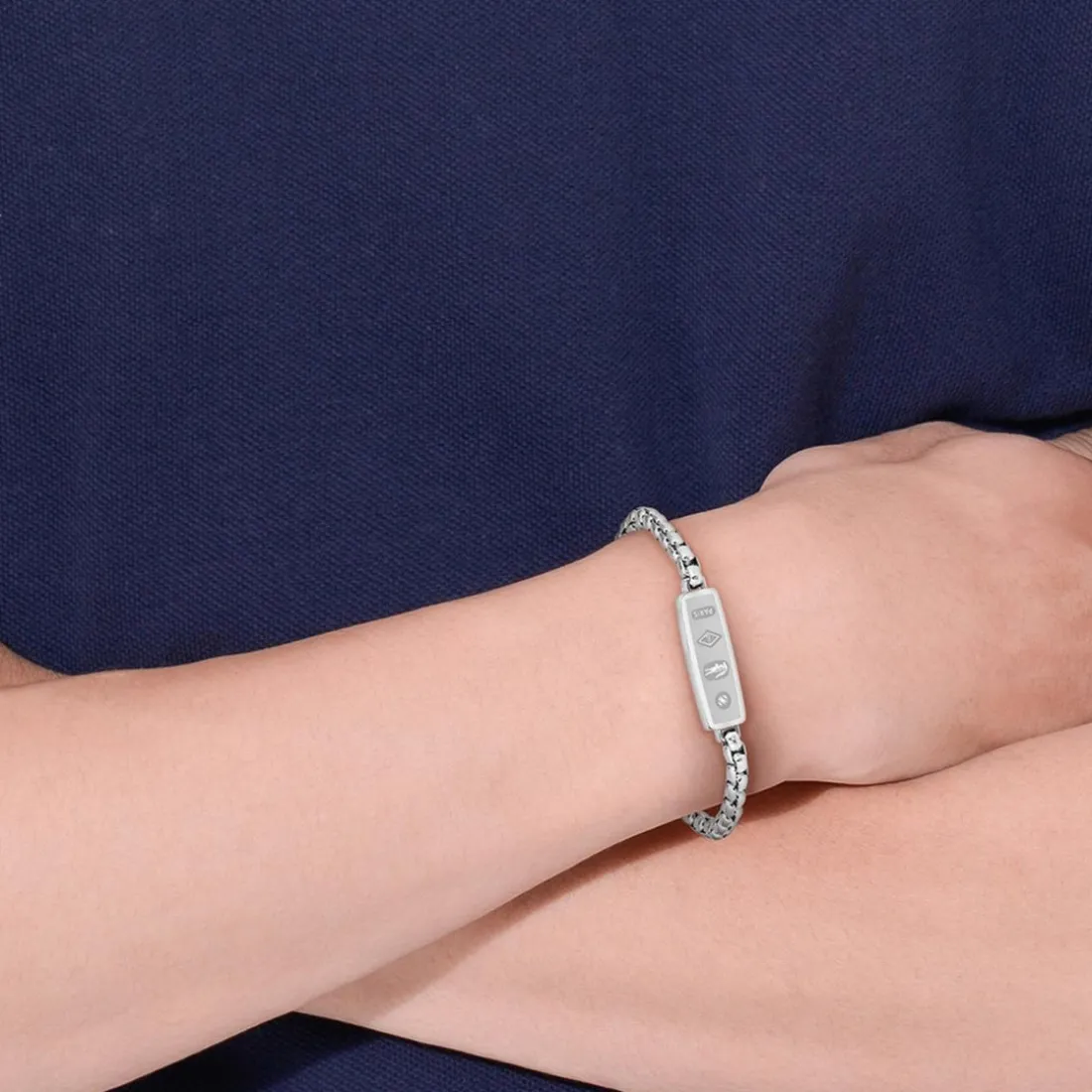 Bracelet Homme Lacoste District - 2040538 Acier Argent