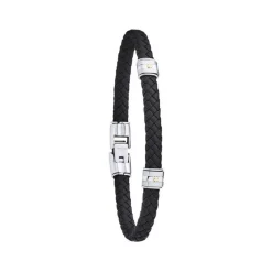 Bracelet Jourdan HUDSON FZ140NOH - Bracelet En Acier et Or 750 Jourdan Bijoux
