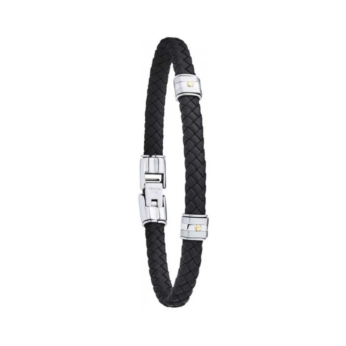 Bracelet Jourdan HUDSON FZ140NOH - Bracelet En Acier et Or 750 Jourdan Bijoux