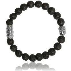 Bracelet Lauren Steven Design ML032 - Bracelet En Pierre Naturelle Pierre de Lave Lauren Steven