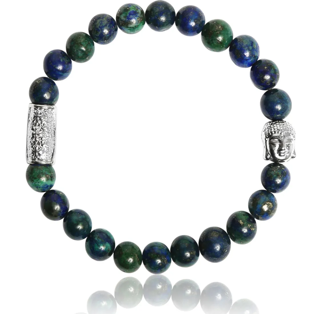 Bracelet Lauren Steven Design ML045 - Bracelet En Pierre Naturelle Chrysocolle Lauren Steven