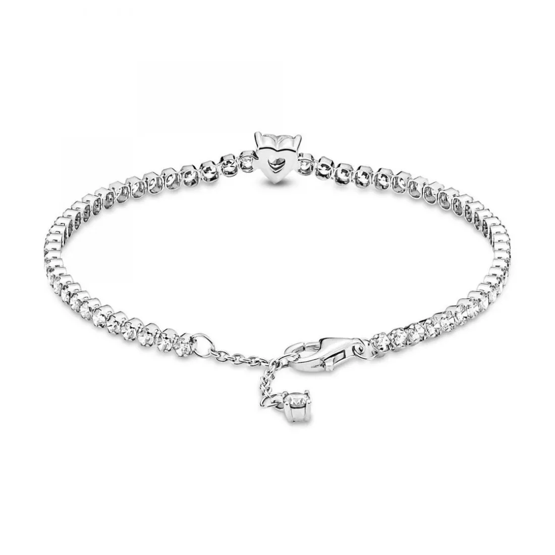 Bracelet Rivière Cœur Scintillant Pandora Timeless - Argent