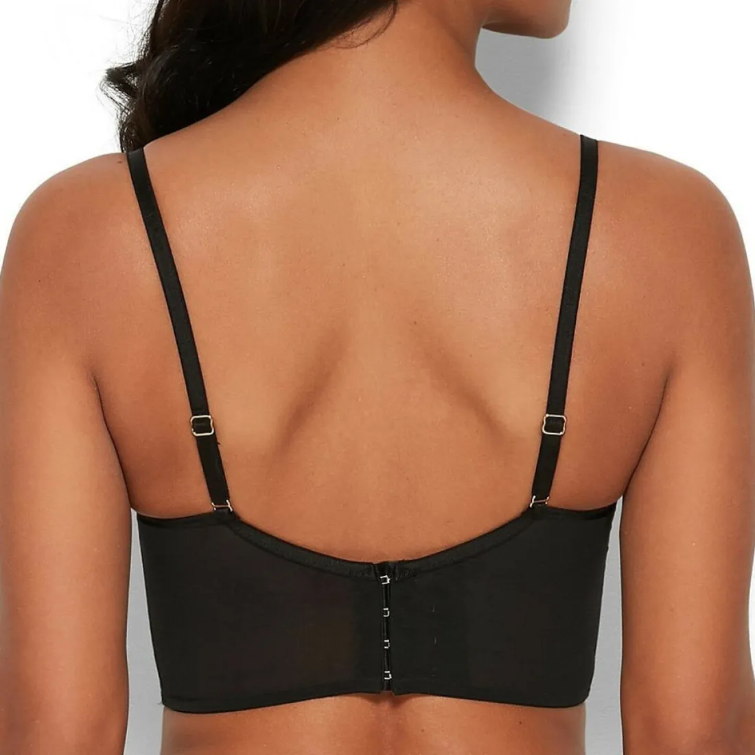 Bralette décolleté plongeant armatures noire
