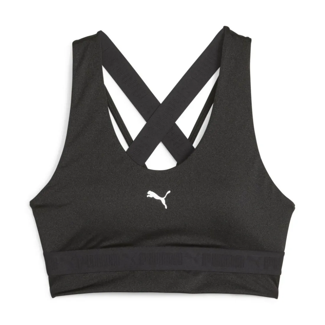 Brassiere Femme W STRONG MID SHINE BRA noir en nylon