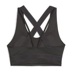 Brassiere Femme W STRONG MID SHINE BRA noir en nylon
