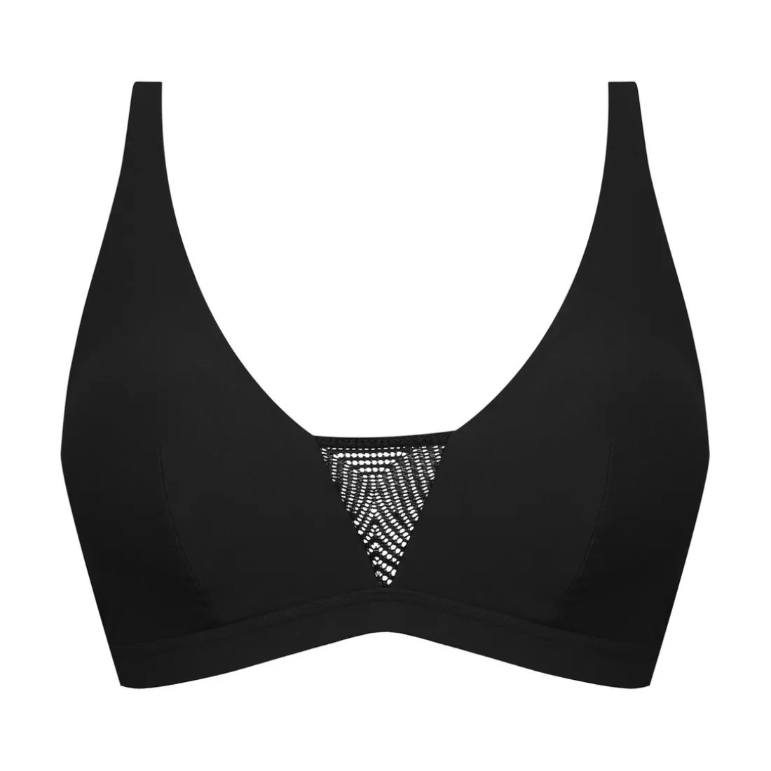 Brassiere microfibre sans armatures noir - Thelma