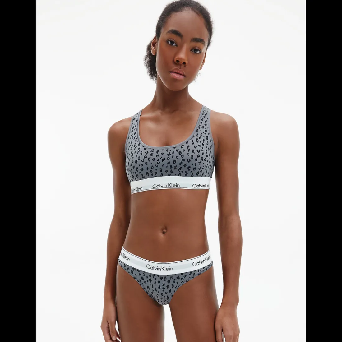 Brassière - Gris Calvin Klein Underwear en coton