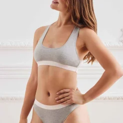 Brassière - Grise Morgan Lingerie en coton