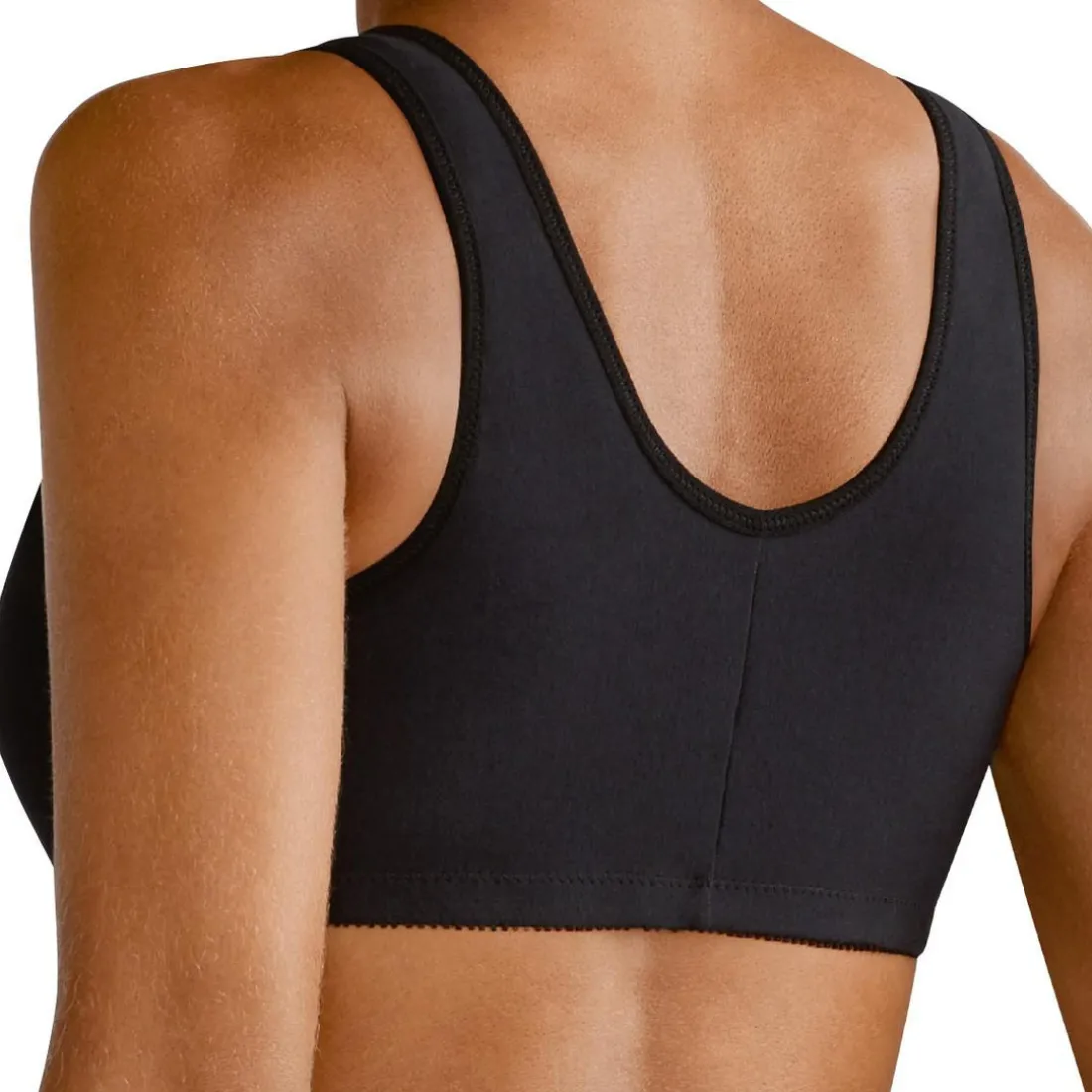 Brassière - post opératoire avec poches - sans armatures en coton
