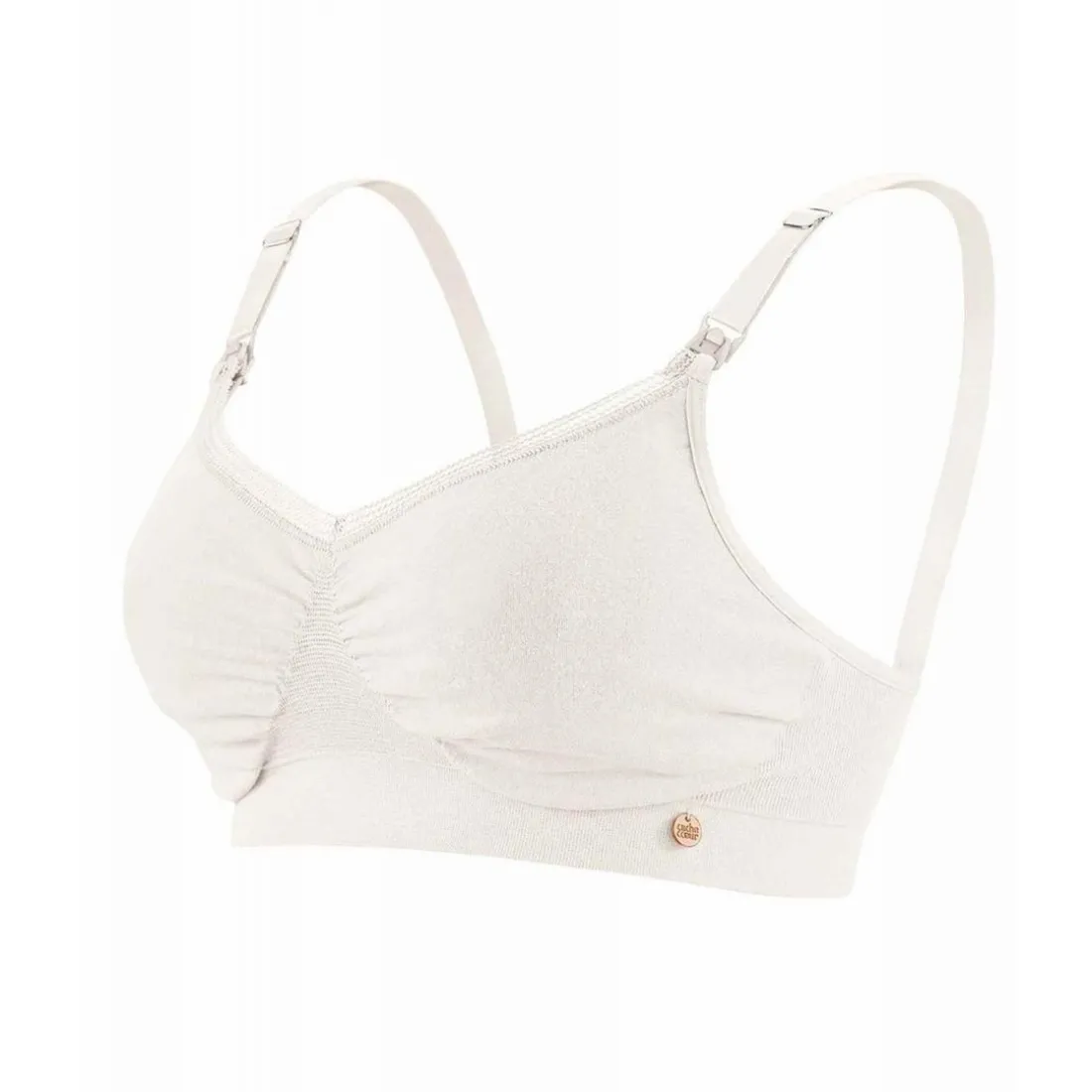Brassière d'allaitement Blanc - Cache Coeur en coton