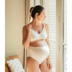 Brassière d'allaitement Blanc - Cache Coeur en coton