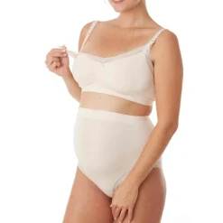 Brassière d'allaitement rose Cache Coeur Lingerie en viscose