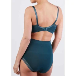 Brassière d'allaitement verte Cache-Cœur Lingerie en viscose