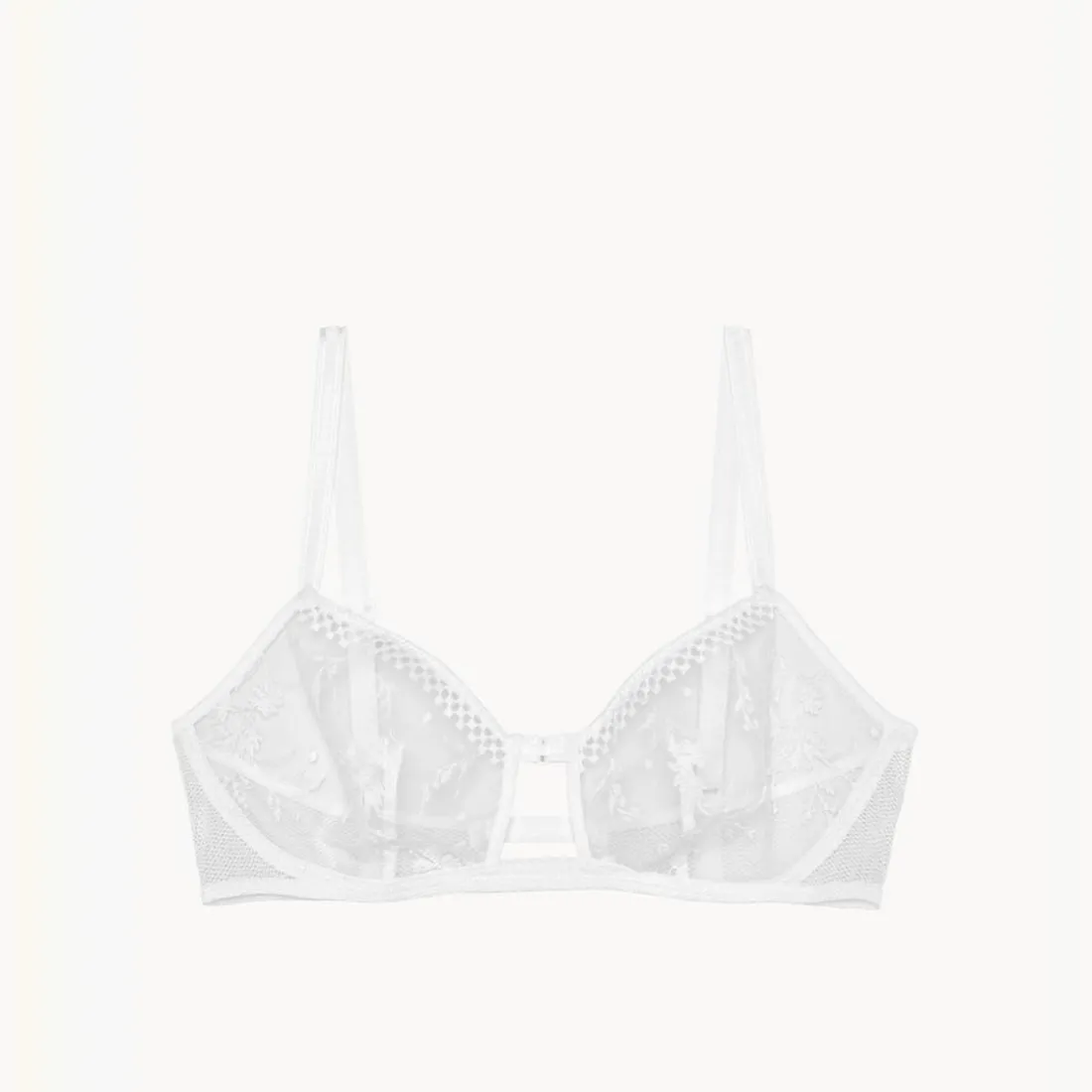 Brassière en tulle - Blanche