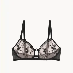 Brassière en tulle - Noir/Or