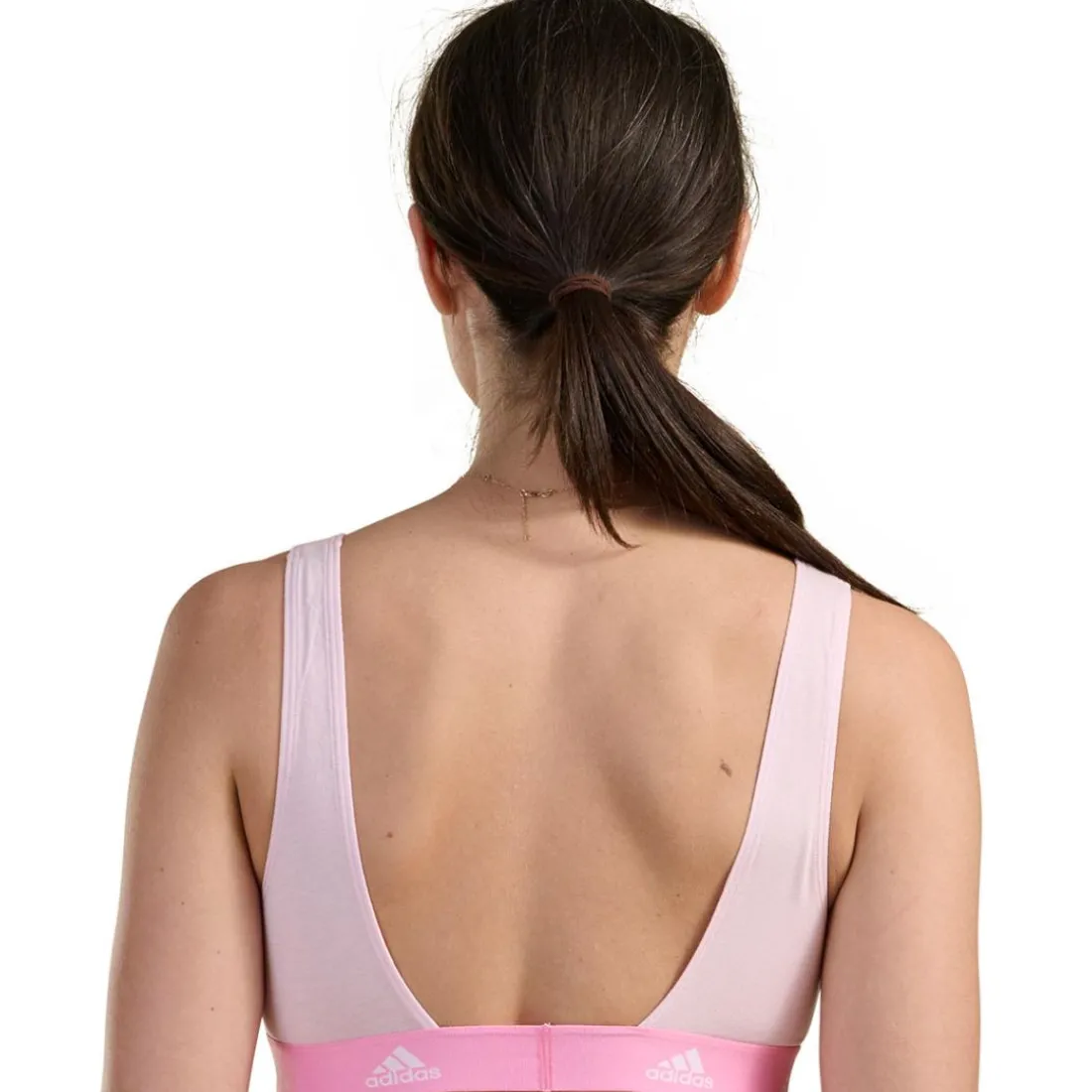 Brassière femme Active Comfort Adidas Sport rose en coton