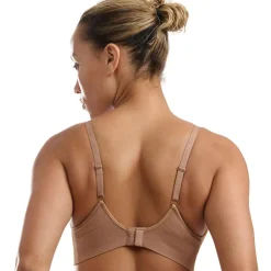 Brassière femme échancré Active Seamless Adidas Sport - beige