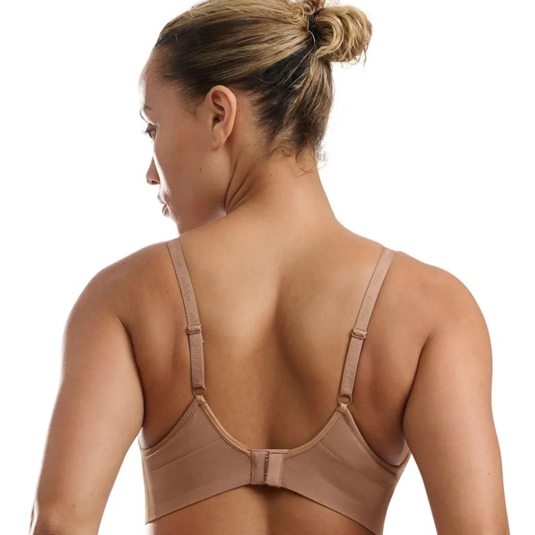 Brassière femme échancré Active Seamless Adidas Sport - beige