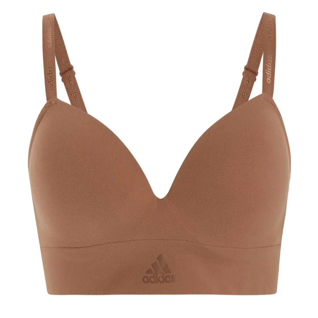 Brassière femme échancré Active Seamless Adidas Sport - beige